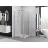 Mexen Exo-B cabina de ducha abatible 95 x 95 cm, transparente, cromo - 817-095-095-01-00