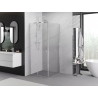 Mexen Exo-S cabina doccia scorrevole 95 x 95 cm, trasparente, cromata - 8151-095-095-01-00