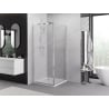 Mexen Exo cabine de douche coulissante 95 x 95 cm, transparent, chrome - 8151-095-095-01-00