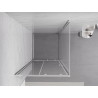 Mexen Exo-S cabina doccia scorrevole 95 x 95 cm, trasparente, cromata - 8151-095-095-01-00
