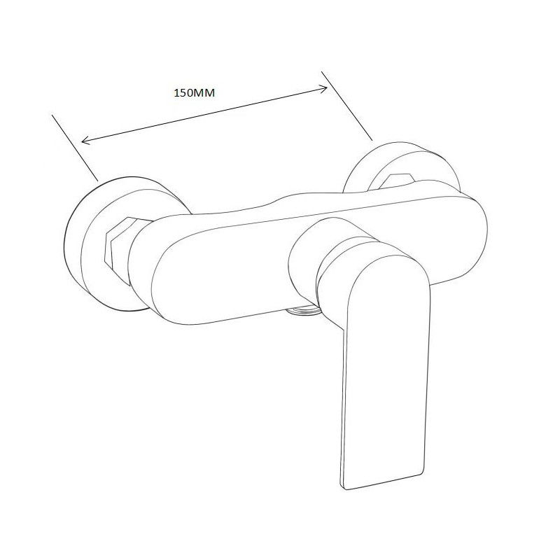 Mexen Royo DQ45 duschset, krom - 72214DQ45-00