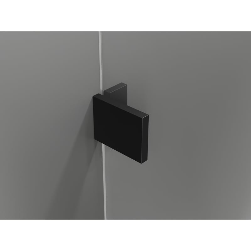 Mexen Lunar kabina prysznicowa uchylna lewa 95 x 80 cm, transparent, czarna - 834-095-080-70-00-L