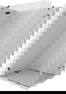 Mexen Lunar ανοιγόμενη αριστερή καμπίνα ντους 95 x 80 cm, διάφανη, μαύρη