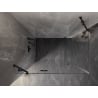 Mexen Lunar kabina prysznicowa uchylna lewa 100 x 90 cm, transparent, czarna - 834-100-090-70-00-L