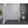 Mexen Pretoria Duo portes de douche pivotantes 140 cm, transparentes, chrome - 852-140-000-02-00