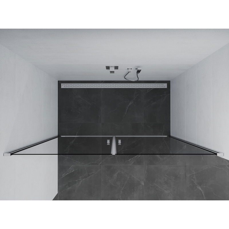 Mexen Pretoria Duo Duschabtrennung, 160 cm, transparent, Chrom - 852-160-000-02-00