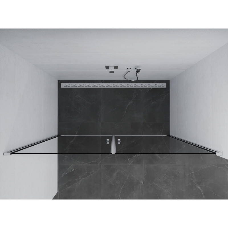 Mexen Pretoria Duo hinged shower doors 160 cm, transparent, chrome - 852-160-000-02-00
