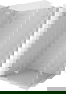 Mexen Lunar Duschkabine, links angeschlagen, 100 x 90 cm, transparent, gebürsteter Nickel - 834-100-090-97-00-L