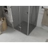 Mexen Lima folding shower cabin 70 x 70 cm, graphite, chrome - 856-070-070-01-40