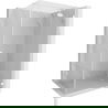 Mexen Lunar T Duschkabine schwenkbar rechts 140 x 80 cm, transparent, weiß - 834T-140-080-20-00-P
