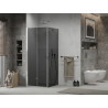 Mexen Lima kokkupandav dušinurk 70 x 70 cm, grafiit, kroom - 856-070-070-01-40