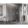Mexen Lunar T desna zakretna tuš kabina 135 x 90 cm, prozirna, bijela - 834T-135-090-20-00-P
