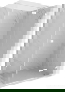 Mexen Lunar T δεξιά ανοιγόμενη ντουζιέρα 130 x 100 cm, διάφανη, λευκή - 834T-130-100-20-00-P