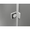 Mexen Lunar-B L cabine de douche pivotante gauche 70 x 70 cm, transparent, blanc - 832L-070-070-20-00-L