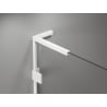 Mexen Lunar-B L cabine de douche pivotante gauche 90 x 70 cm, transparent, blanc - 832L-090-070-20-00-L
