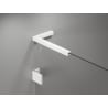 Mexen Lunar-B L cabine de douche à battant gauche 100 x 70 cm, transparent, blanc - 832L-100-070-20-00-L