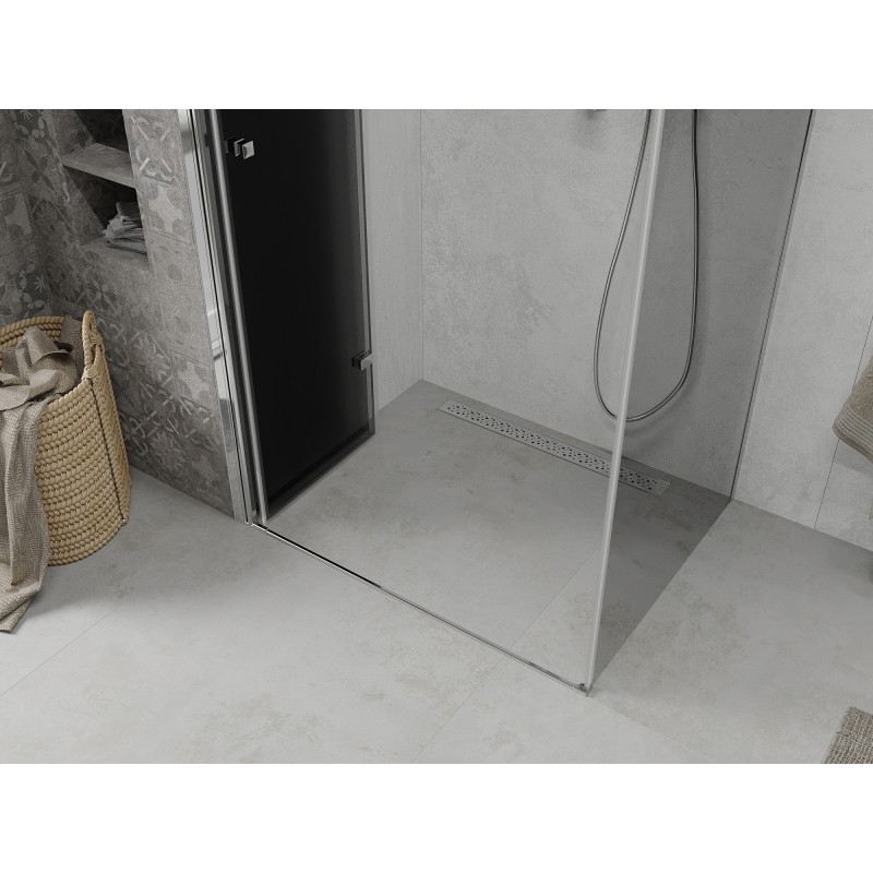 Mexen Lima sklopiva tuš kabina 80 x 120 cm, grafit, krom - 856-080-120-01-40