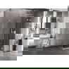 Mexen Lunar T Duschkabine schwenkbar rechts 120 x 120 cm, transparent, weiß - 834T-120-120-20-00-P