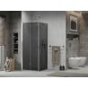 Mexen Lima saliekama dušas kabīne 90 x 90 cm, grafīts, hroms - 856-090-090-01-40