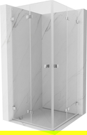 Mexen Lunar-F Duo opvouwbare douchecabine 70 x 70 cm, transparant, chroom - 836-070L-070P-01-00