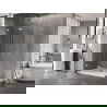 Mexen Lunar-F Duo vouwdeur douchecabine 90 x 80 cm, transparant, chroom - 836-090L-080P-01-00