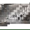 Mexen Lunar-F Duo vouwdeur douchecabine 90 x 80 cm, transparant, chroom - 836-090L-080P-01-00
