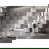 Mexen Lunar-F Duo opbouwbare douchecabine 80 x 80 cm, transparant, wit - 836-080L-080P-20-00