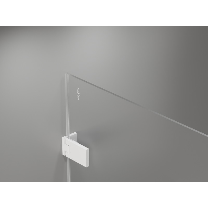 Mexen Lunar-F Duo kabina prysznicowa składana 85 x 80 cm, transparent, biała - 836-085L-080P-20-00