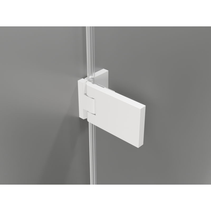 Mexen Lunar-F Duo faltbare Duschkabine 85 x 85 cm, transparent, weiß - 836-085L-085P-20-00