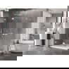 Mexen Lunar-F Duo opklapbare douchecabine 90 x 80 cm, transparant, wit - 836-090L-080P-20-00