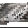 Mexen Lunar-F Duo opklapbare douchecabine 90 x 80 cm, transparant, wit - 836-090L-080P-20-00