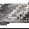 Mexen Lunar-F Duo opklapbare douchecabine 90 x 80 cm, transparant, wit - 836-090L-080P-20-00