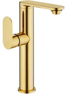 Mexen Milo high washbasin faucet with side handle, gold - 71315-50