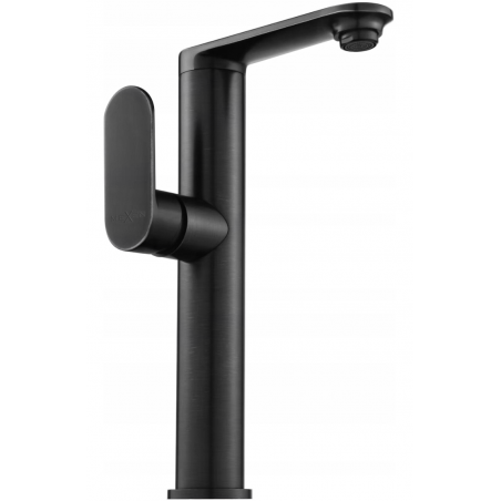Mexen Milo robinet de lavabo haut avec poignée latérale, noir - 71315-70