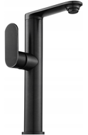 Mexen Milo rubinetto alto per lavandino, maniglia laterale, nero - 71315-70