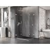 Mexen Lunar-F Duo cabine de douche pliante 100 x 80 cm, transparent, blanc - 836-100L-080P-20-00