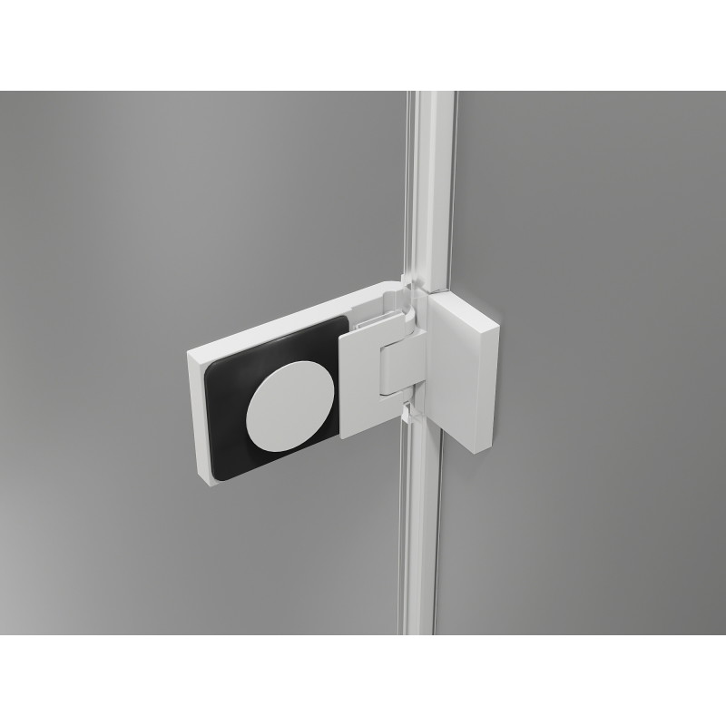 Mexen Lunar-F Duo pregibna tuš kabina 100 x 85 cm, prozorna, bela - 836-100L-085P-20-00