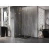 Mexen Lunar-F Duo faltbare Duschkabine 70 x 70 cm, transparent, gold - 836-070L-070P-50-00