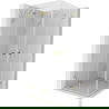 Mexen Lunar-F Duo vouwbare douchecabine 100 x 100 cm, transparant, goud - 836-100L-100P-50-00