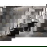 Mexen Lunar-F Duo vouwbare douchecabine 100 x 100 cm, transparant, goud - 836-100L-100P-50-00