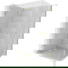 Mexen Lunar-F Duo opvouwbare douchecabine 80 x 75 cm, transparant, geborsteld goud - 836-080L-075P-55-00
