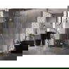 Mexen Lunar-F Duo inklapbare douchecabine 80 x 80 cm, transparant, geborsteld goud - 836-080L-080P-55-00