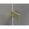 Mexen Lunar-F Duo cabine de douche pliante 80 x 80 cm, transparent, or brossé - 836-080L-080P-55-00
