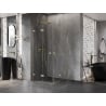 Mexen Lunar-F Duo cabine de douche pliante 85 x 85 cm, transparent, doré brossé - 836-085L-085P-55-00