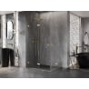 Mexen Lunar-F Duo cabine de douche pliante 90 x 85 cm, transparent, or brossé - 836-090L-085P-55-00