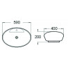 Mexen Kiara opbouw wastafel 59 x 40 cm, wit - 21645900