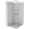 Mexen Lunar-F Duo Falt-Duschkabine 70 x 70 cm, transparent, Roségold - 836-070L-070P-60-00