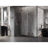 Mexen Lunar-F Duo faltbare Duschkabine 90 x 75 cm, transparent, Roségold - 836-090L-075P-60-00