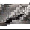 Mexen Lunar-F Duo opvouwbare douchecabine 90 x 90 cm, transparant, roze goud - 836-090L-090P-60-00