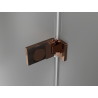 Mexen Lunar-F Duo preklopna tuš kabina 100 x 70 cm, prozirna, ružičasto zlato - 836-100L-070P-60-00